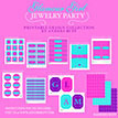 Glamour Girl Jewelry Birthday Party Printables Collection